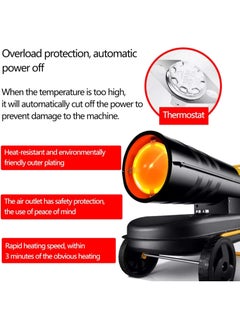 SP Industrial Diesel Heater Kerosene Space Heater, 70-500m² Heating Area, IPX4 Waterproof, For Garage Workshop Farm,70KW  - Image 5