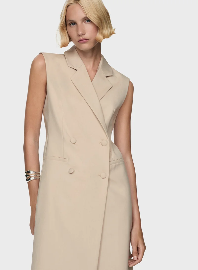 مانجو Buttoned Waistcoat