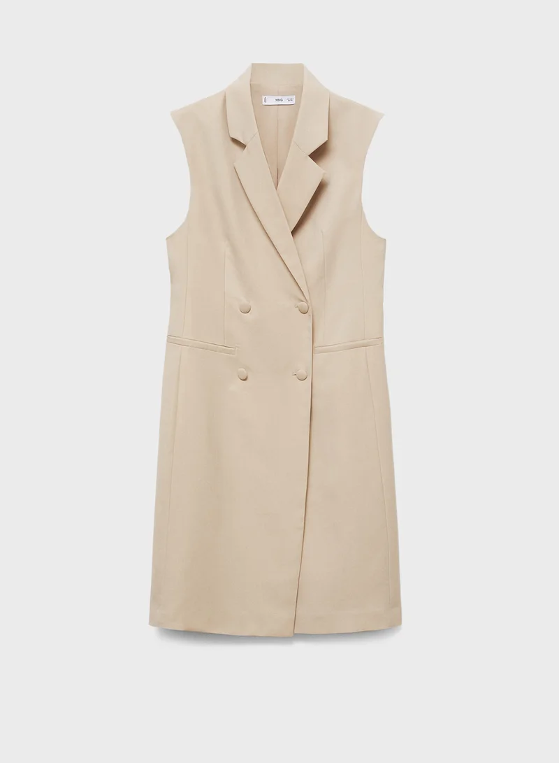 مانجو Buttoned Waistcoat