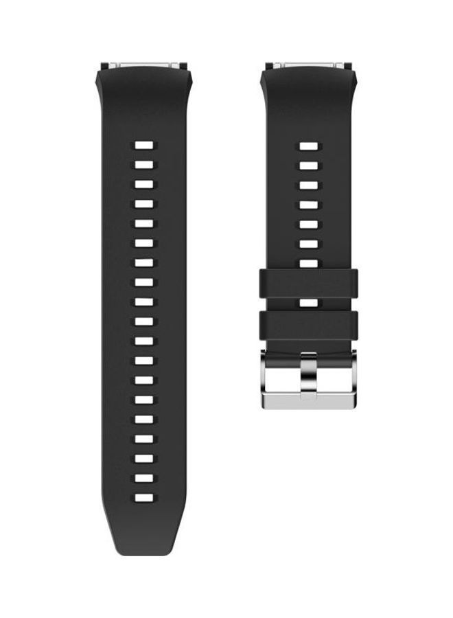 NIBEMINENT Silicone Replacement Strap Watchband For Huawei Watch GT 2e Black - Image 2