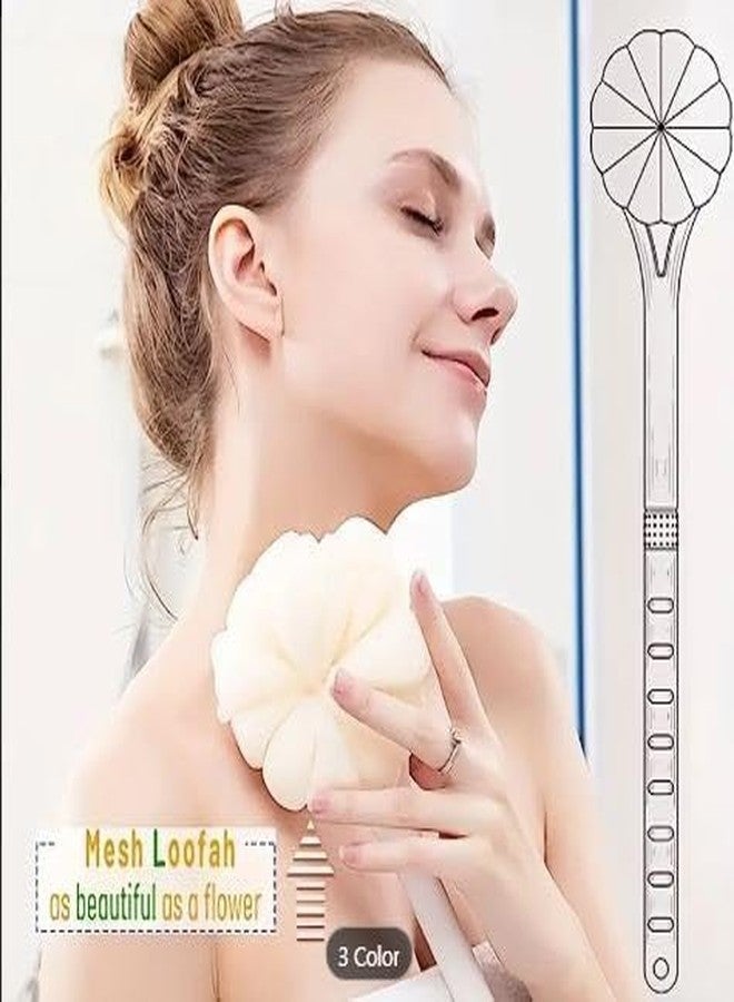 BLISSBORN 2-in-1 Body Bathing Brush with Soft Bristle and Loofah,Exfoliating and Cleansing Double Sided Bath Brush for Smooth, Glowing Skin for men & women Multicolour (Pack of 1) - Image 4