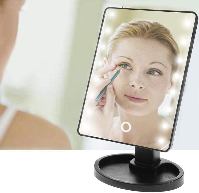 360 DEGREE ROTATING TOUCH SCREEN PROFESSIONAL MAGIC MAKEUP MIRROR WITH LED LIGHTS VANITY MIRRORS LIGHT RANDOM COLOR