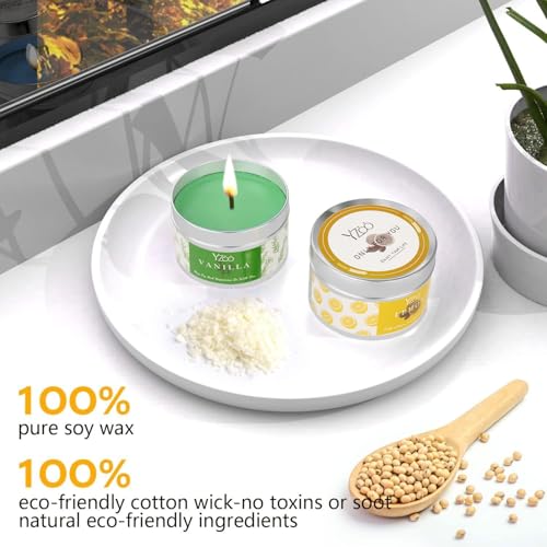 Yzoo Complete Candle Making Kits for Adults Beginners, DIY Candle Making Supplies Include Soy Wax,Wax Melter,Scents,Dyes,Wicks,Wicks Sticker,Candle Tins & More-Full Candle Maker Set - Arts & Crafts Kits - Image 5