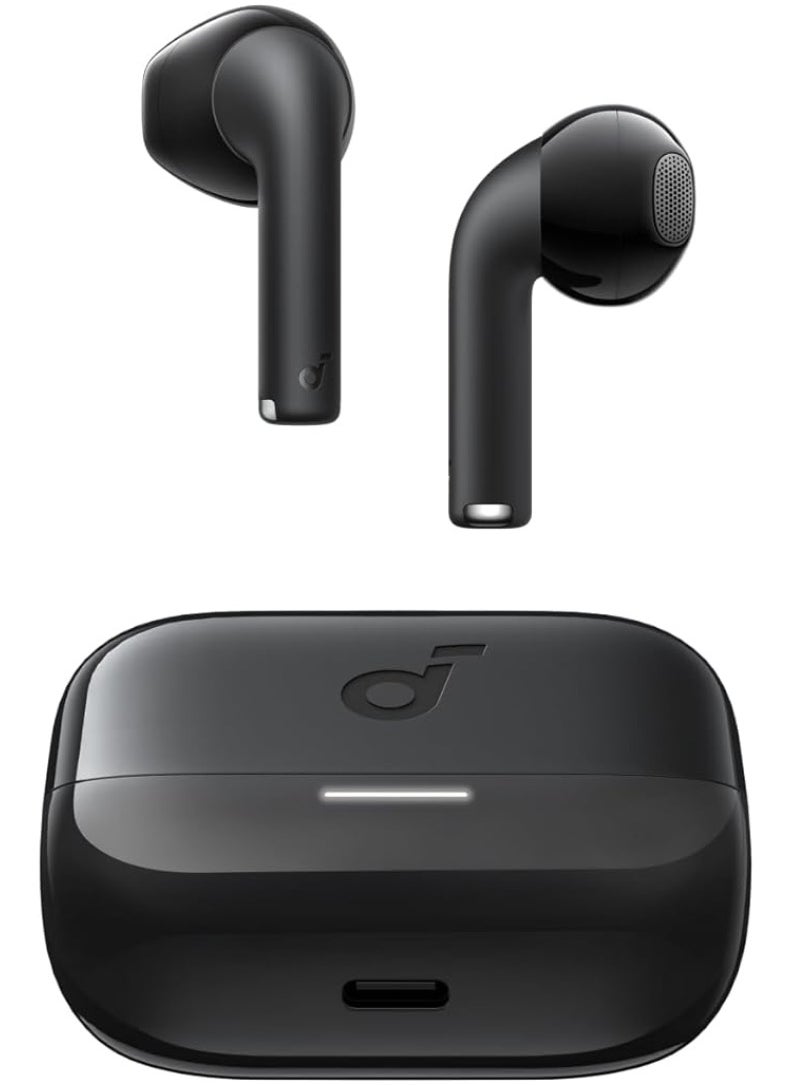 Panvil - K20i, Semi-in-Ear Earbuds, Bluetooth Wireless, 36H Playtime, Fast Charge, Clear Sound, Comfortable Fit, ENC 2-Mic Clear Calls, Custom EQ, IPX5, Bluetooth 5.3, App Control (Black) - Image 1