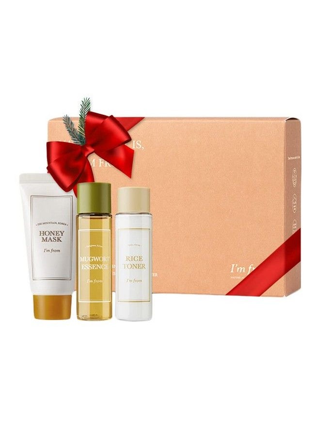 I'M FROM ] Miniature Set Rice Toner Mugwort Essence Honey Mask Gifts For Women Travel Essentials Stocking Stuffers  - Image 2