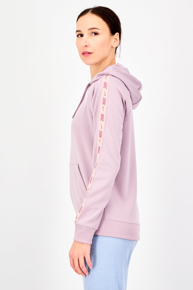 Nike هودي خارجي للنساء بأكمام طويلة مناسب للرياضة، موف - Image 3