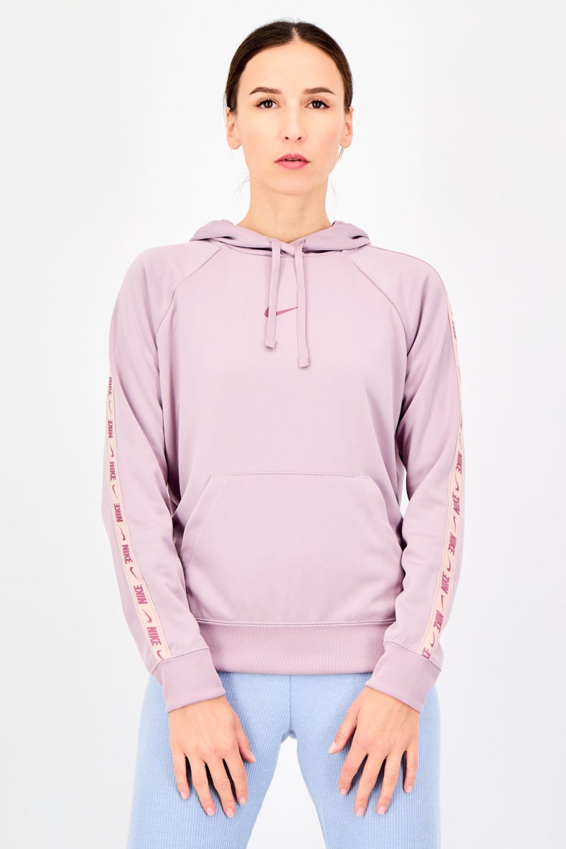 Nike هودي خارجي للنساء بأكمام طويلة مناسب للرياضة، موف - Image 1