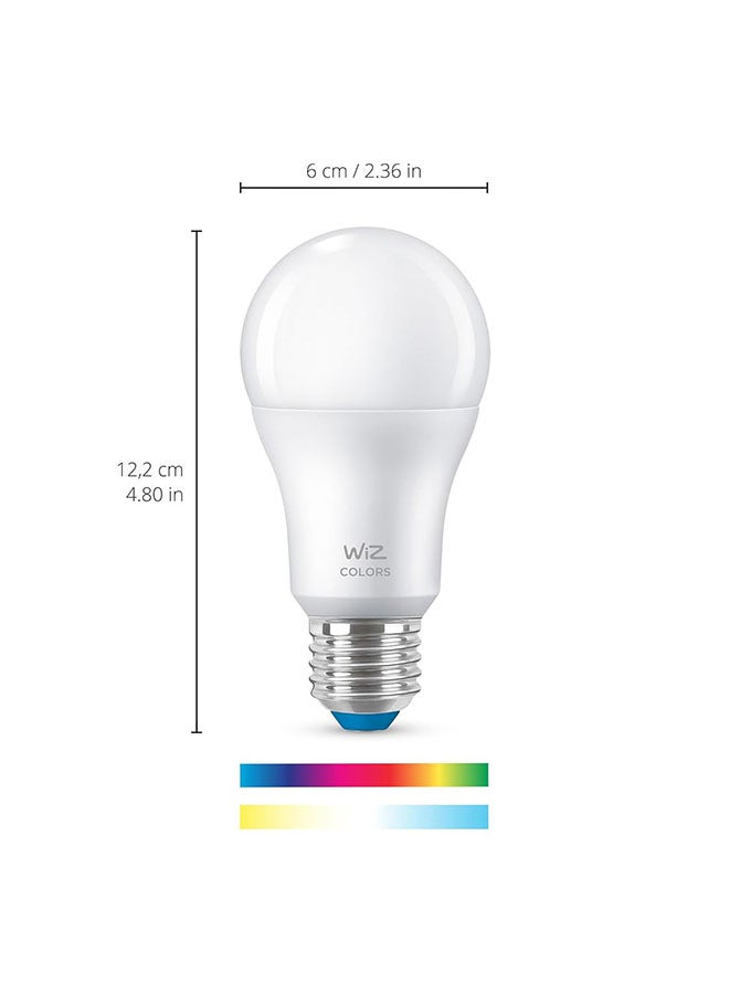 Wiz مصباح LED ذكي A60 E27، 60 واط، RGB، واي فاي وبلوتوث، يعمل مع أليكسا ومساعد جوجل - عبوة 2 - Image 3