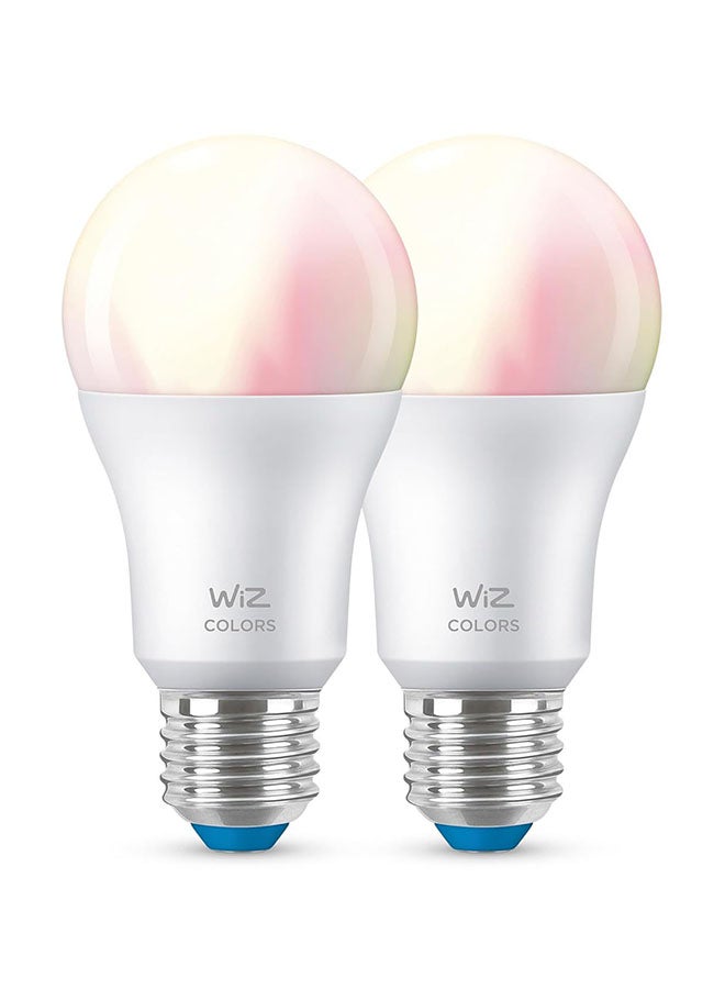 Wiz مصباح LED ذكي A60 E27، 60 واط، RGB، واي فاي وبلوتوث، يعمل مع أليكسا ومساعد جوجل - عبوة 2 - Image 2