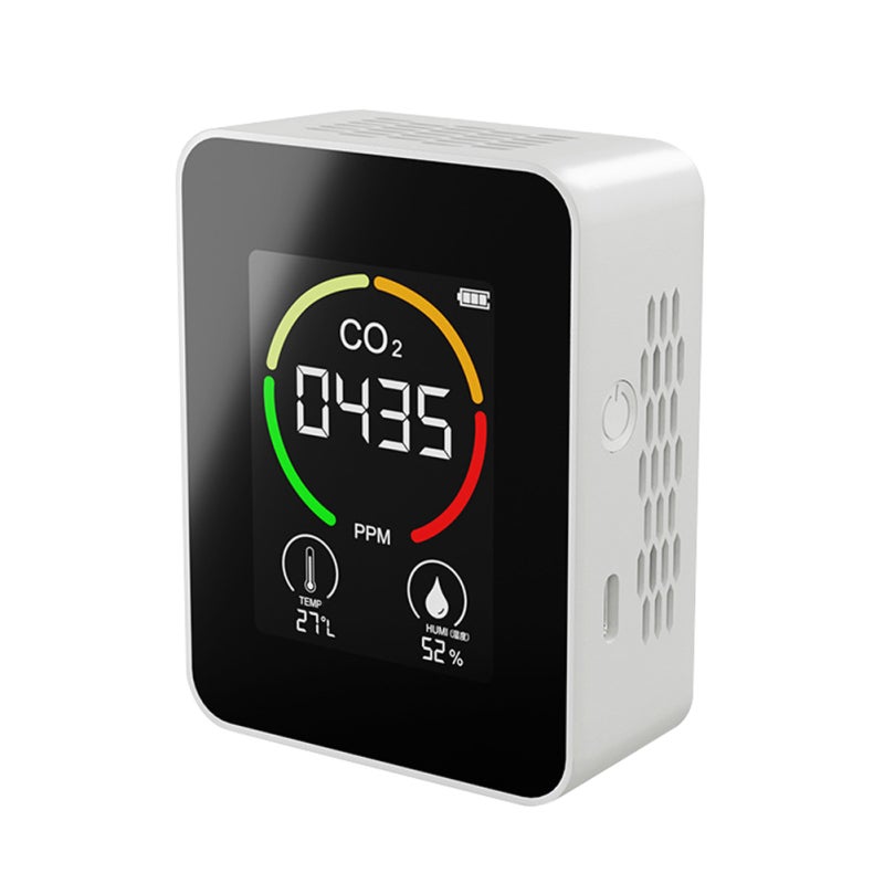 Indoor Portable CO2 Detector Multifunctional Thermohygrometer Home Digital Air Detector Intelligent Air Quality Analyzer Household Air Pollution Monitor - Image 1