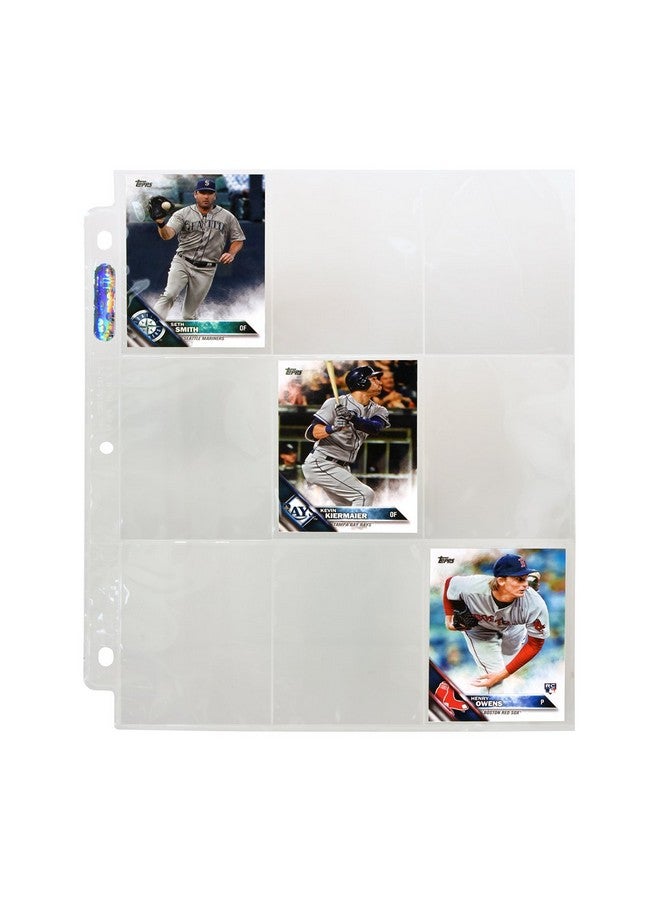 Ultra Pro صفحات سلسلة الفضة Ultra Pro 9 جيب (عبوة 25 عدداً) - احمِ بطاقاتك الرياضية أو بطاقات الألعاب القيمة، تتناسب تماماً مع برو-بايندر لمزيد من الأمان - Image 4