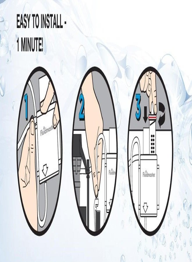 فلويد ماستر نظام تنظيف المرحاض الأوتوماتيكي Fluidmaster 8300 Flush 'n Sparkle مع خرطوشة مبيض، قطعة واحدة (عبوة من قطعة واحدة) (قد يختلف شكل العبوة) - Image 5