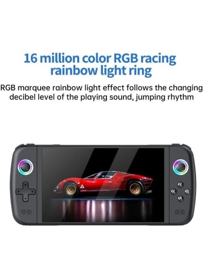 GAME M27 Handheld Game Console 7 Inch IPS Screen EmuELEC System Portable Retro Gaming Device Dual Joystick RGB Lighting Rechargeable Battery Multimedia Player Gift Option - Image 4