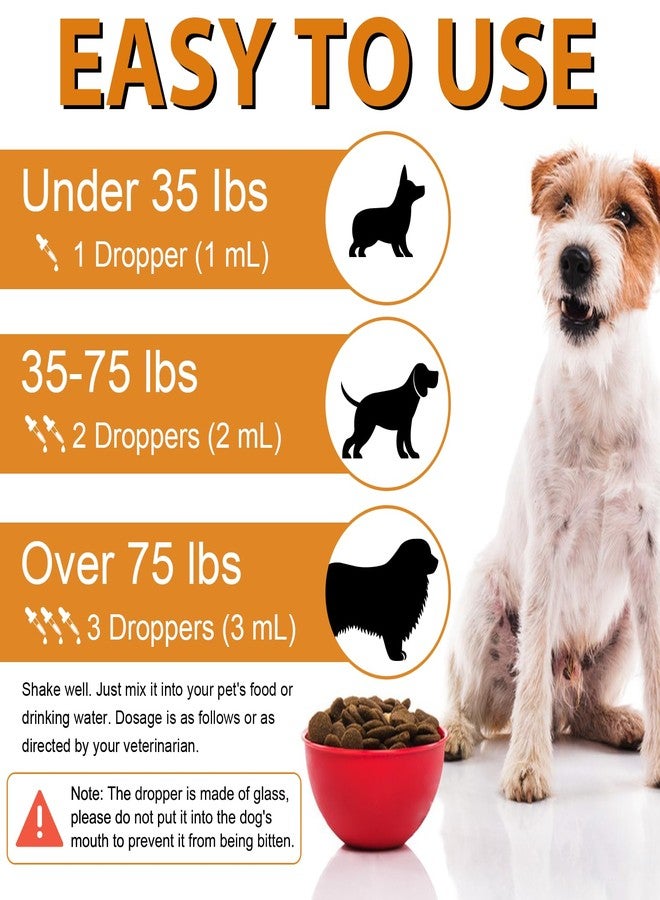 VOSIFSDIY Quercetin for Dogs, Dog Quercetin Liquid Drops, Dog Quercetin Herbal Supplement Support Allergy Relief,Cellular Health, Immune Boost, Antioxidant -60 ml - Image 3