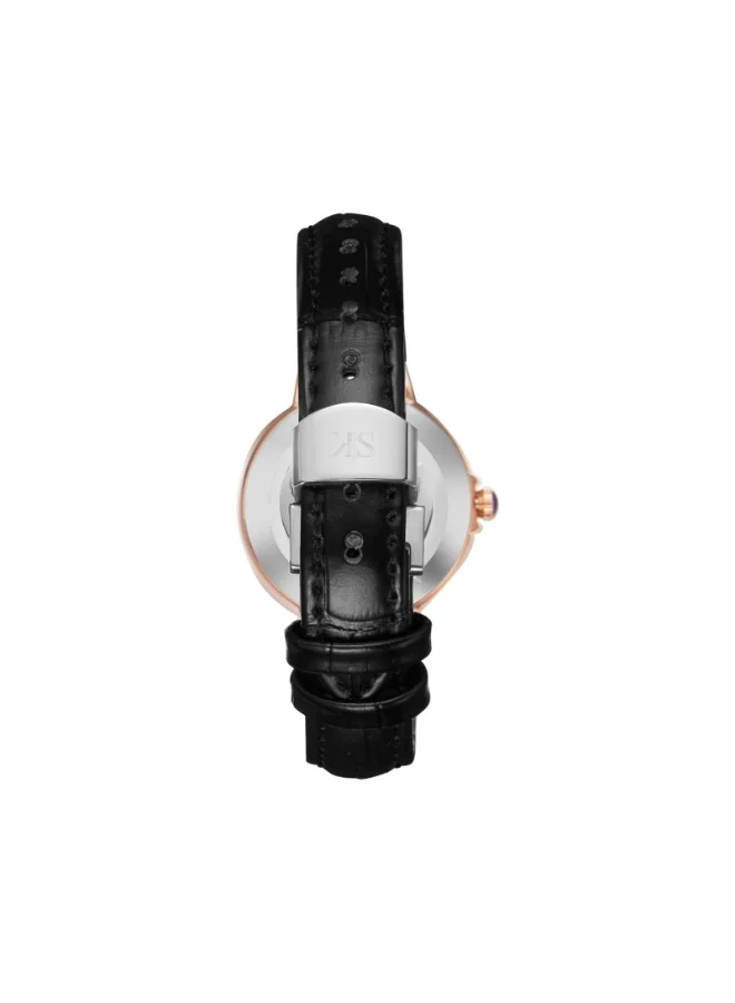KENNETH SCOTT Women's Genuine Leather Analog Watch K23553-RLBW - 32 mm