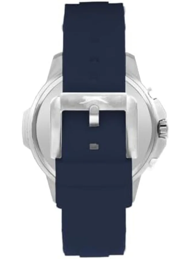 سلازنجر Men'S Watch, Multi Function Display And Silicone Strap - Sl.9.2212.2.05, Blue