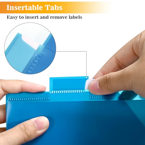 SUQJOY 8-Tab Dividers for 3 Ring Binder, 48 Count Binder Dividers with Pockets, Subject Dividers, 3-Hole Plastics Sheets Protectors for US Letter Size in 0.5", 1",2" Binders, Vibrant 8 Color, 6 Packs - Image 5