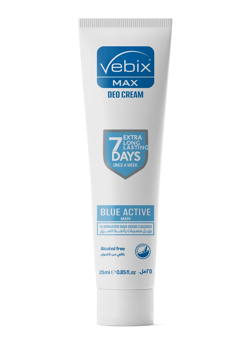 Vebix Vebix Max Deo Cream - For Men (Blue Active)  - Image 1