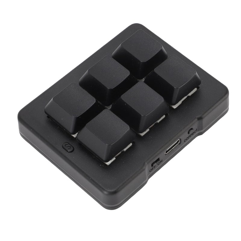 Macro Programmable 6 Key Gaming Keyboard Wireless 2.4G Bluetooth USB Wired 3 Modes Customized Blue Switch 6 Key Mechanical Keypad - Image 2