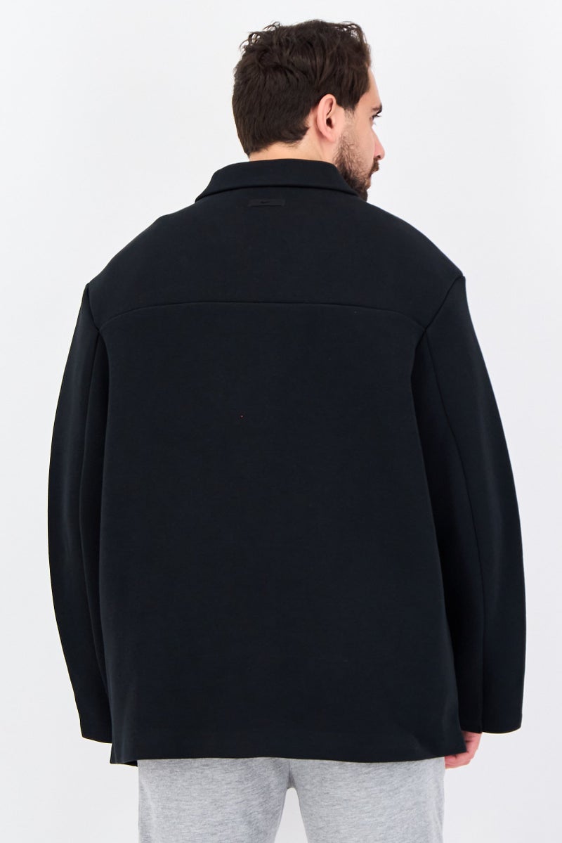 Nike قميص جاكيت خارجي بأكمام طويلة للرجال بتصميم واسع، أسود - Image 2