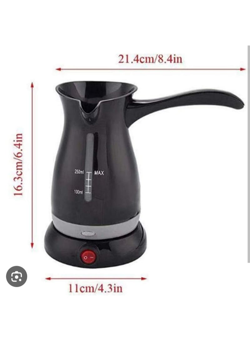 Electric Turkish Coffee Maker 300ml – Fast Brewing Coffee Pot with Safe Heating Base and Automatic On/Off Switch - Image 2