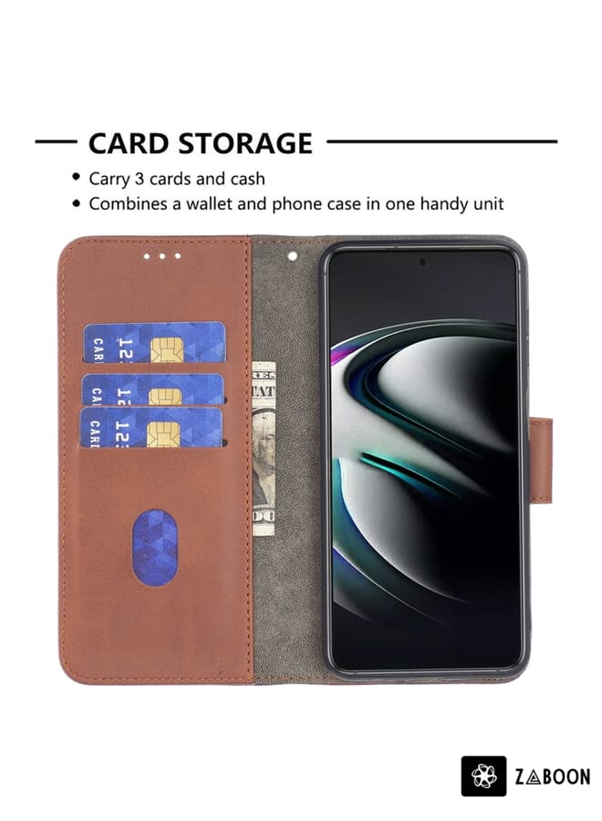 Zaboon Protective Case For Samsung Galaxy S22+ 5G Matching Color Crocodile Texture Leather  with Holder & Card Slots & Wallet - Image 5