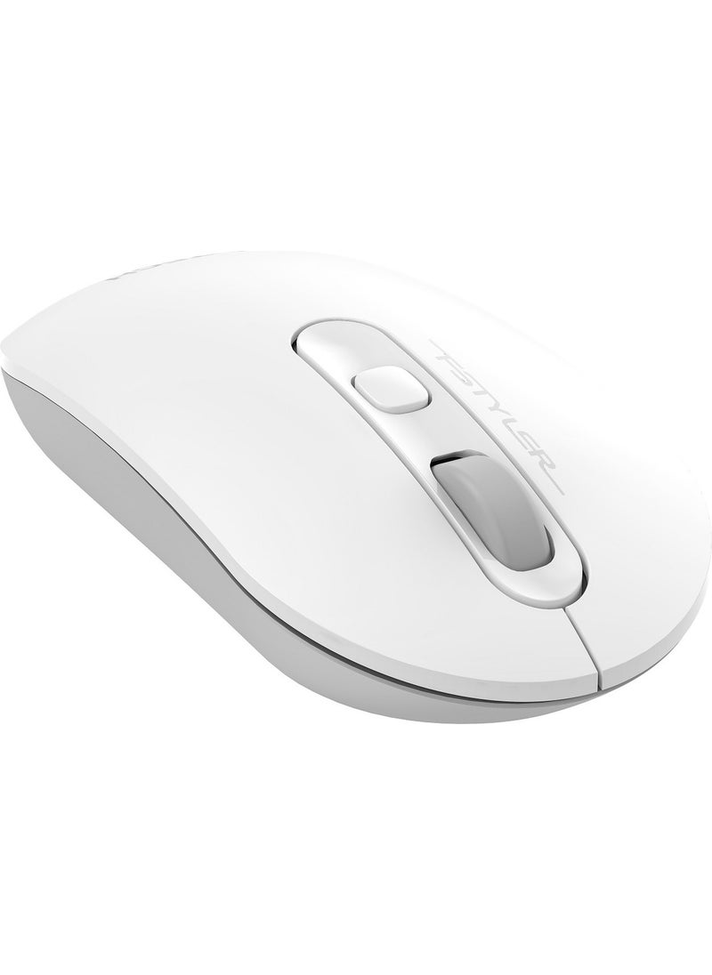 A4TECH FG20 Nano Receiver Wireless Optical 2000DPI Energy Saving Compact Mouse - White  - Image 5
