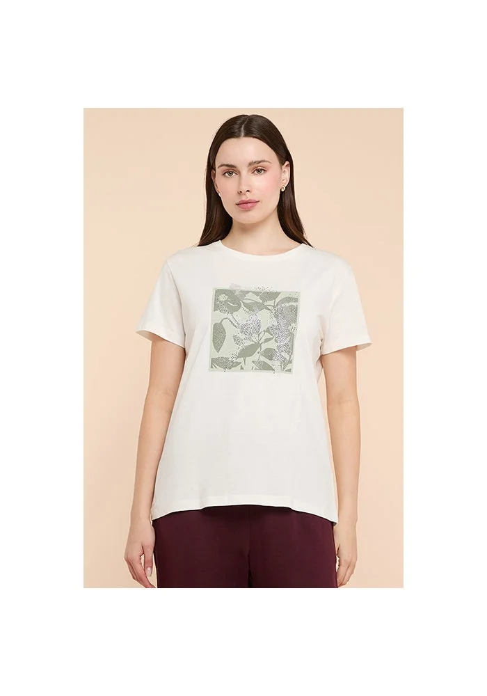R&b Printed T-Shirt with Crew Neck and Short Sleeves