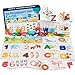 Winbar Alphabet Flash Cards Numbers and Alphabets Flash Cards Set Wooden Letters Number Blocks Sight Words Matching Game Toddler Preschool Learning Activities Toys for Preschool Kids Age 4 Year Over - Image 2