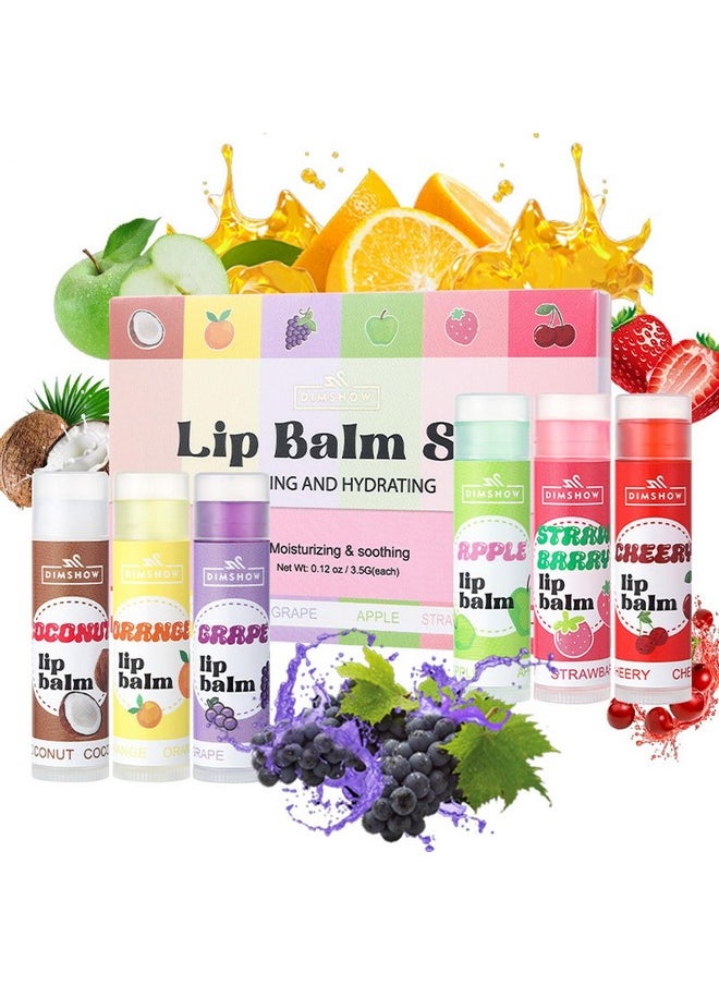 SWETIYOU SWETIYOU 6 Pack Lip Balm, Natural Lip Balm Bulk with Fruit Flavoured, Moisturizing Lip Balm, Hydrating & Prevention Dry and Cracked, Lip Care Product  - Image 1