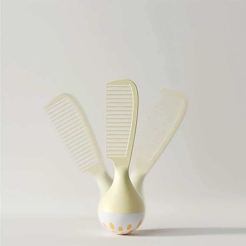 Pink Self-Standing Comb With Weighted Base For Thick Curly Wet Hair - Image 5
