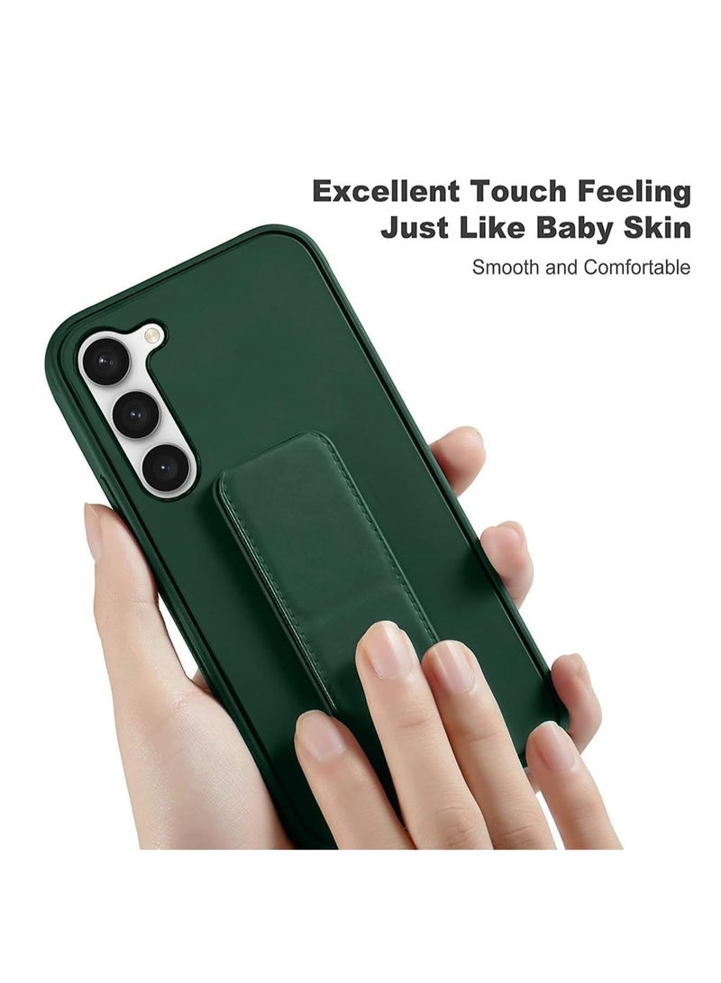 Samsung Galaxy S25 Case Cover Magnetic Car Mount Kickstand Case Premium Silicone Vertical & Horizontal Hand Strap for Samsung Galaxy S25 6.2-inch