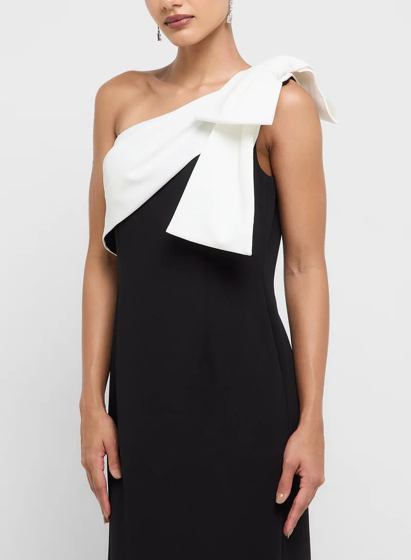 Adrianna Papell Color block Maxi Dress