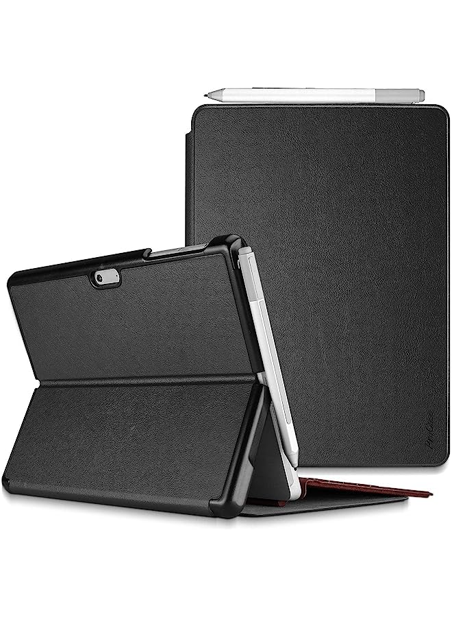 Procases حافظة لجهاز Microsoft Surface Pro 7 Plus/Pro 7/Pro 6/Pro 5/Pro 2017/Pro 4/Pro LTE بحجم 12.3 بوصة، غلاف ذكي رقيق وخفيف مع حامل قلم Surface مدمج - أسود - Image 1