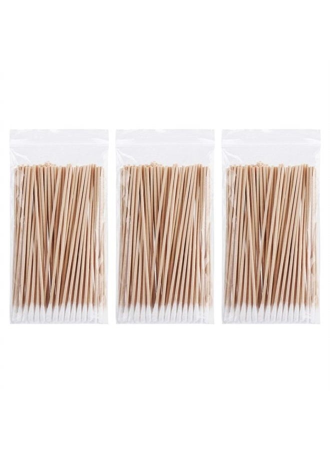 tifanso - 300PCS Cotton Swabs, 6 inch Long Cotton Swab with Wooden Sticks, Cotton Tipped Applicators, Wooden Cotton Swabs Cleaning Swabs Cutips Cotton Buds for Ears and Makeup - Image 1