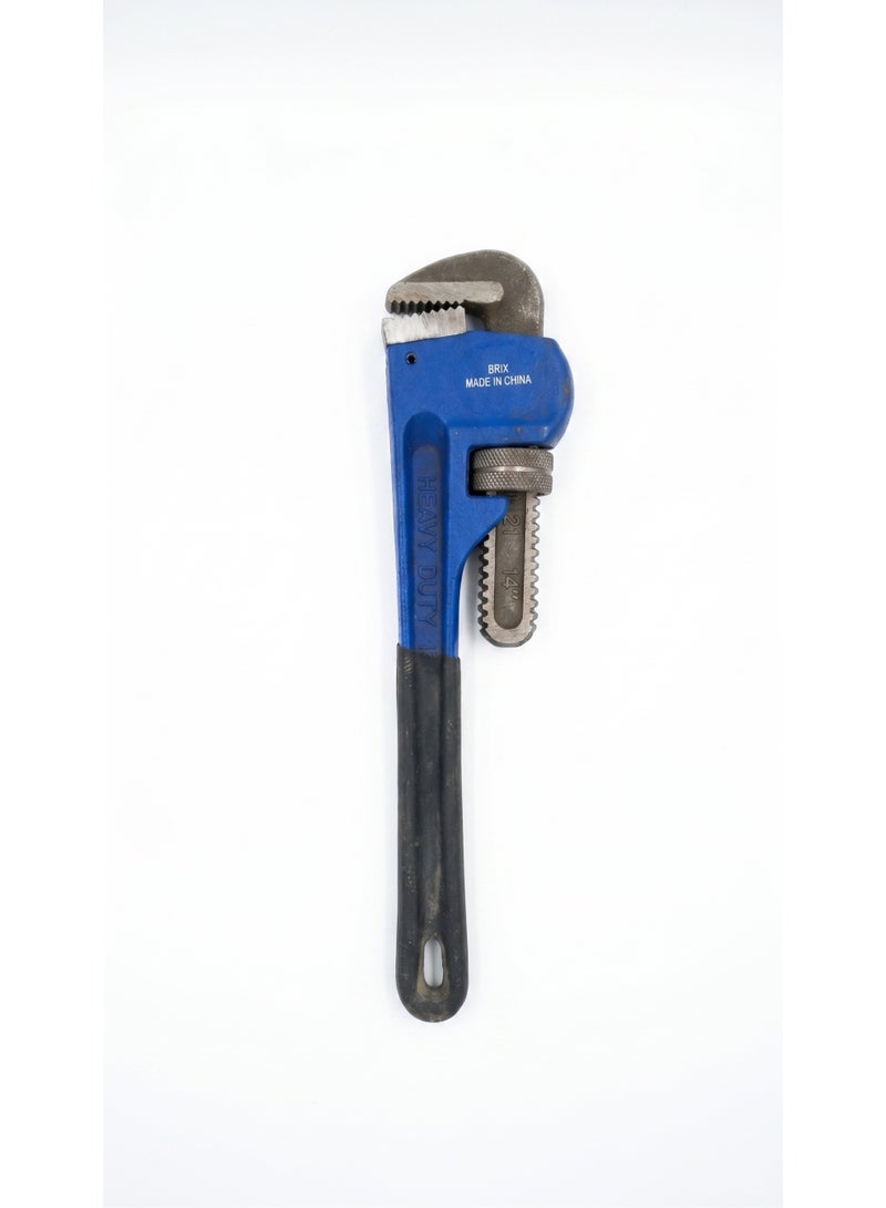 14 Inch Heavy Duty Adjustable Pipe Wrench with Comfortable Grip and Strong Teeth - Image 1