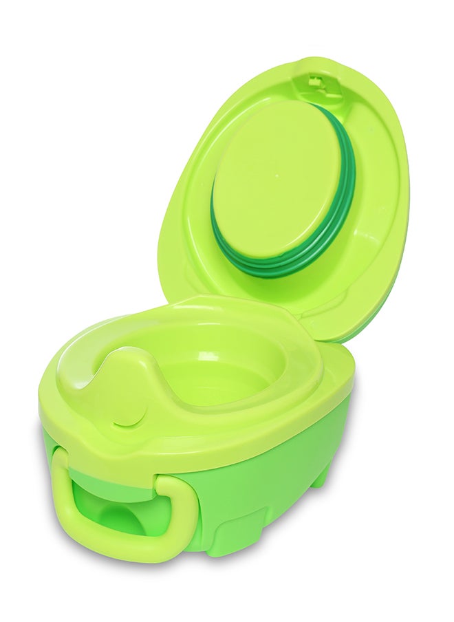 My Carry Potty Portable, Leak-Proof Kids Potty With Secure Lock And Comfy Seat – Fun Green Dinosaur Design  - Image 1