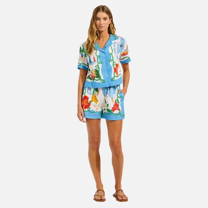 Seafolly  Viva Vacation Crop Shirt - Women for Women | Best Price UAE