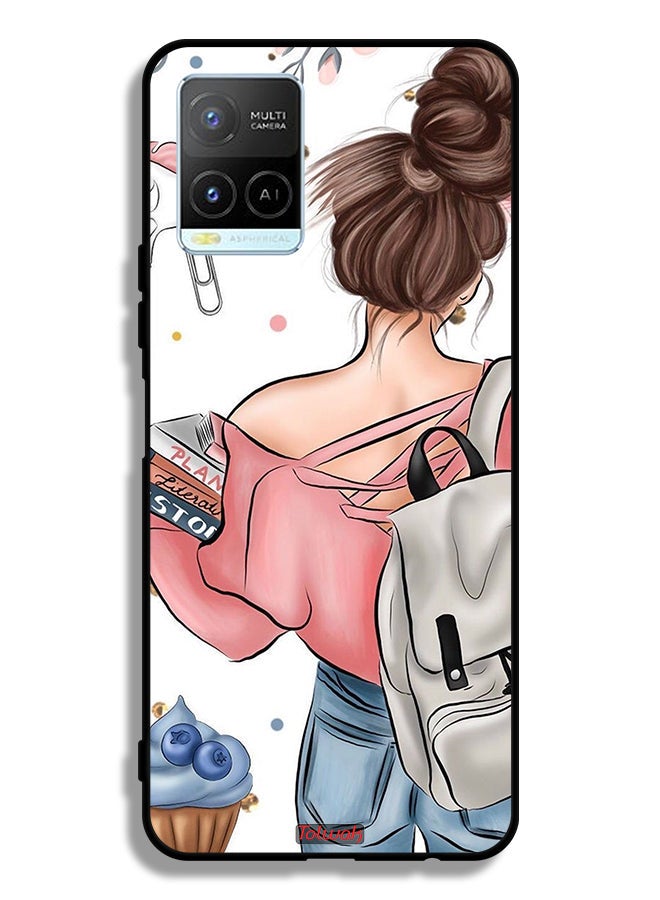 Tolwak Vivo Y21 Protective Case Cover Books In Hands - Image 2