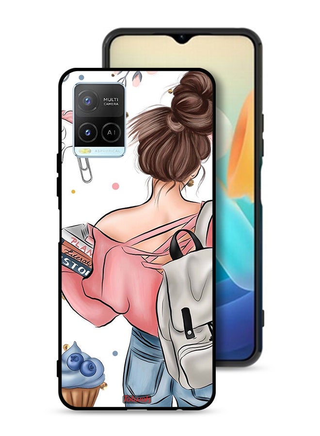 Tolwak Vivo Y21 Protective Case Cover Books In Hands - Image 1