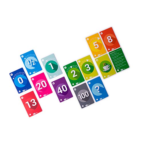 PATBOARD Planning Poker Cards Set of 4 Decks Stationery for Agile Scrum Estimation Fibonacci Cards - Image 1
