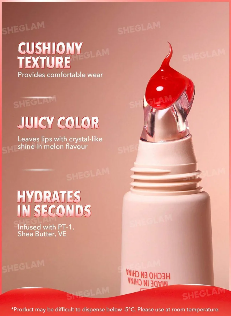 Sheglam  Crystal Glaze Moisturizing Lip Gloss-Melon Pop for Women | Best Price UAE