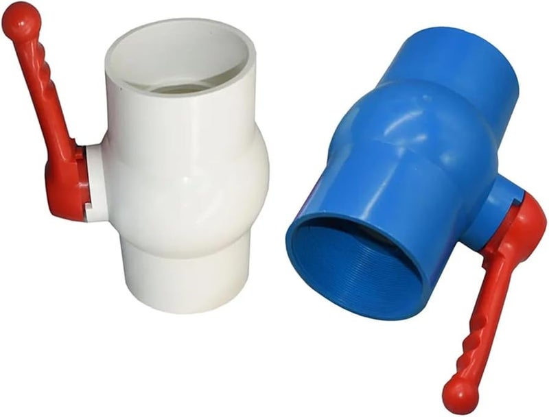 40mm Socket Type PVC Ball Valve For 20 90mm Thread Garden Irrigation Fittings Switch - Image 5