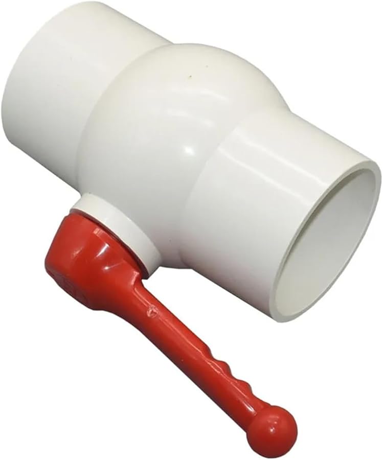 40mm Socket Type PVC Ball Valve For 20 90mm Thread Garden Irrigation Fittings Switch - Image 1