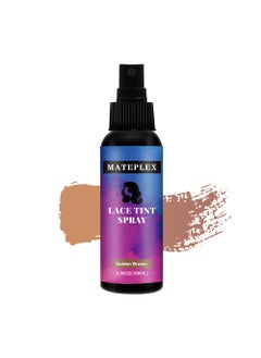 Lace Melting Tint Spray for Wigs Concealer for Hair Wigs Natural FinishingEdge Control for Women Toupees HairpiecesGolden Brown