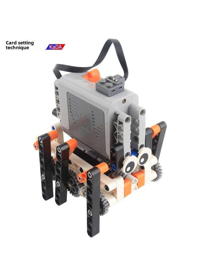 Hexapod Bionic Walking Robot Compatible With Lego MOC Building Blocks Assembly Motor Combination Level 1 And Level 2 Teaching-Color:moc-Hexapod 66844 [Only Building Blocks Accessories] Send Electronic Instructions