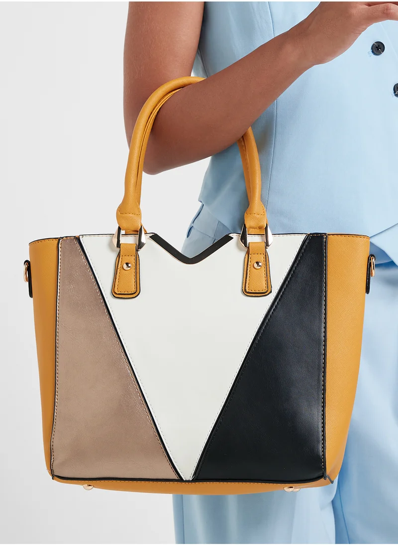 ايلا 4 In 1 Handbag Set With Tote, Crossbody, Pouch And Cardholder