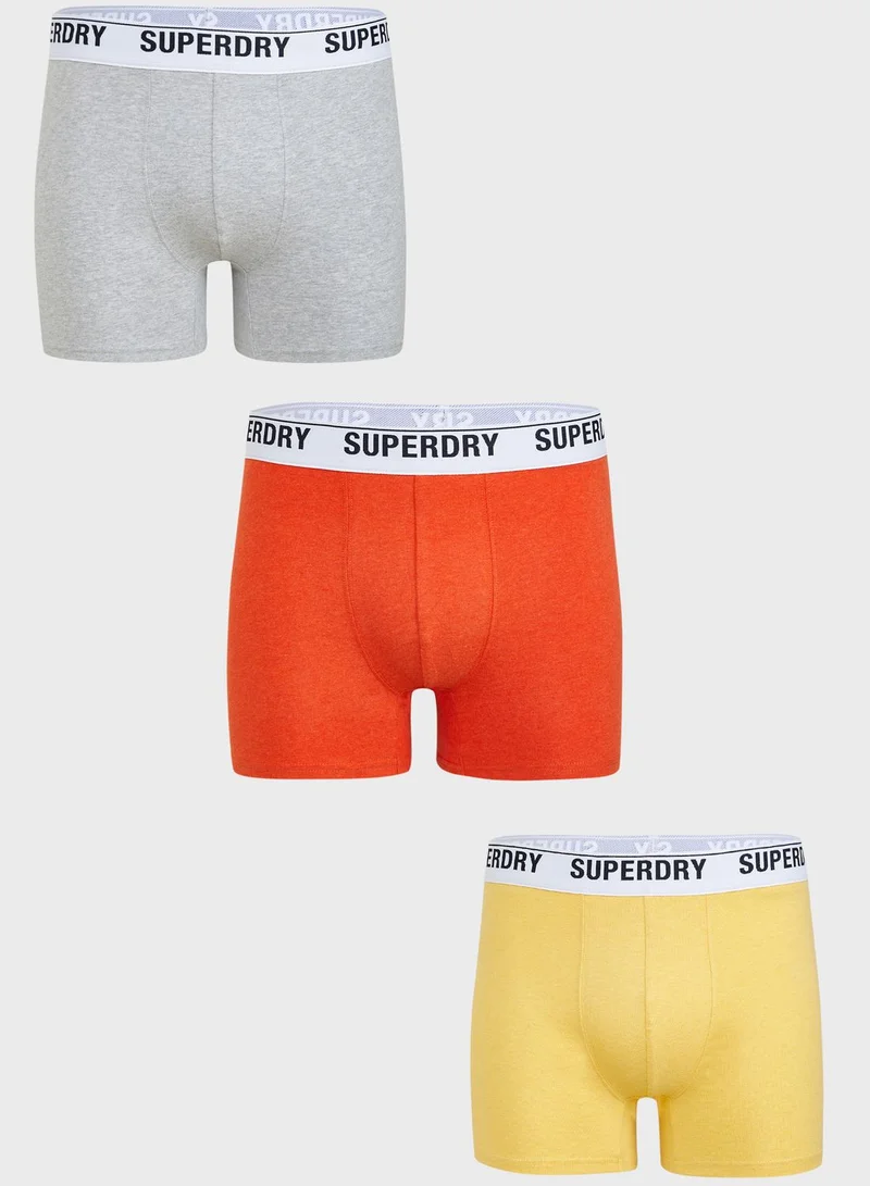 Superdry 3 Pack Logo Band Boxers