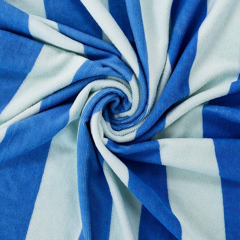 AMZ Large Beach & Pool Towel - 30"x60" Oversized Cabana Stripe, Hotel Quality-Luxuriously Soft, Absorbent & Plush Towel - Image 3