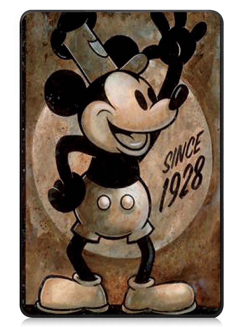 Theodor Protective Flip Case For Apple iPad mini 7th Generation (A17 Pro 2024 Model) (Mini 6 2021 Model  6th Generation) With Trifold Stand Auto Wake Sleep Shockproof Cover Mickey Since 1928 - Image 1